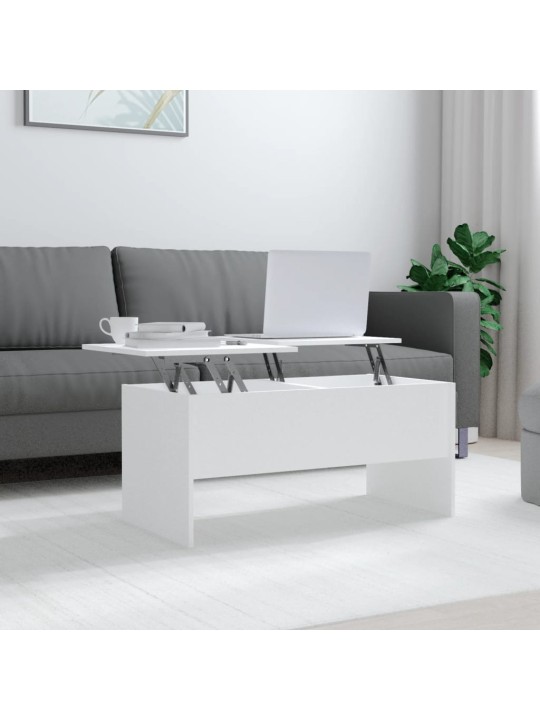 Konferenční stolek bílý 102 x 50,5 x 46,5 cm kompozitní dřevo