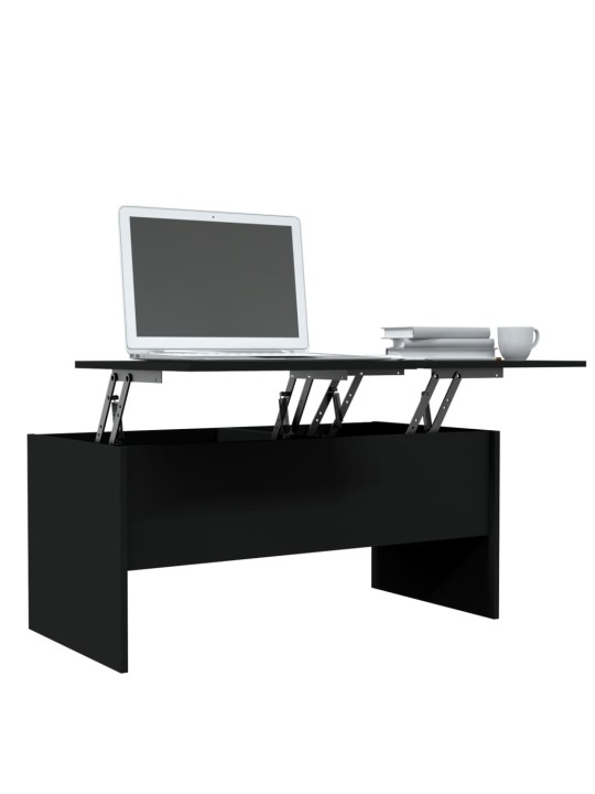 Konferenční stolek černý 102 x 50,5 x 46,5 cm kompozitní dřevo
