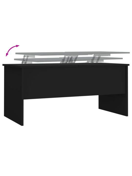 Konferenční stolek černý 102 x 50,5 x 46,5 cm kompozitní dřevo