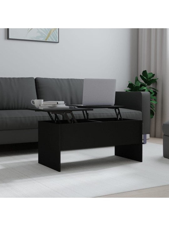 Konferenční stolek černý 102 x 50,5 x 46,5 cm kompozitní dřevo