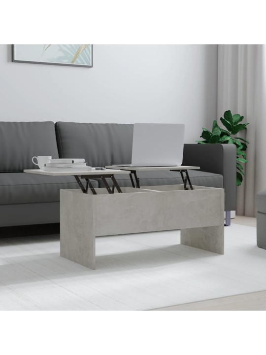 Konferenční stolek betonově šedý 102 x 50,5 x 46,5 cm kompozit