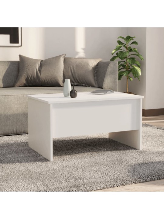 Konferenční stolek bílý 80 x 50 x 42,5 cm kompozitní dřevo