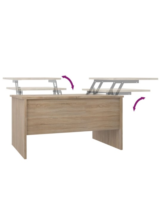 Konferenční stolek dub sonoma 80x50x42,5 cm kompozitní dřevo