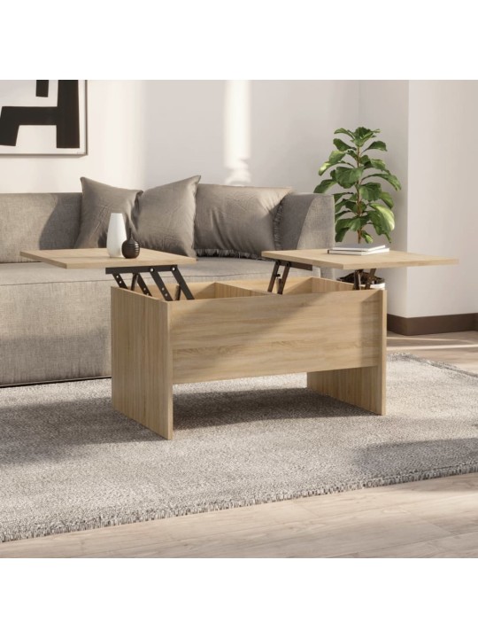 Konferenční stolek dub sonoma 80x50x42,5 cm kompozitní dřevo