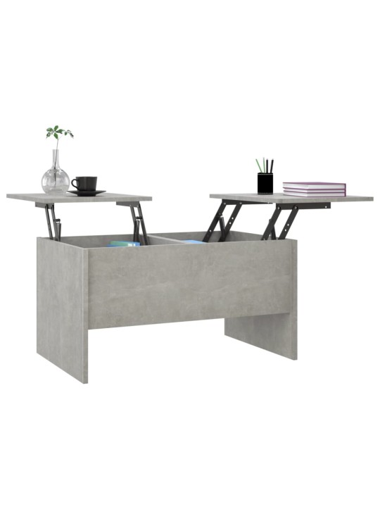 Konferenční stolek betonově šedý 80x50x42,5 cm kompozitní dřevo
