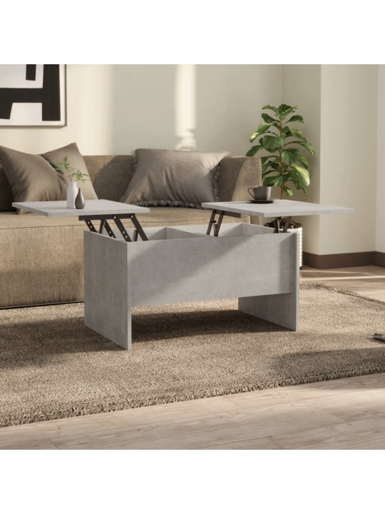 Konferenční stolek betonově šedý 80x50x42,5 cm kompozitní dřevo