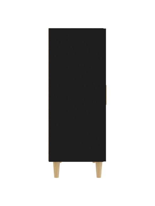 Příborník černý 70 x 34 x 90 cm kompozitní dřevo