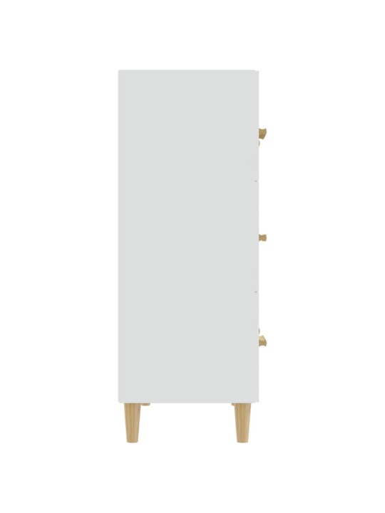 Příborník bílý 70 x 34 x 90 cm kompozitní dřevo