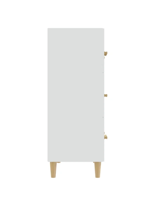 Příborník bílý 70 x 34 x 90 cm kompozitní dřevo