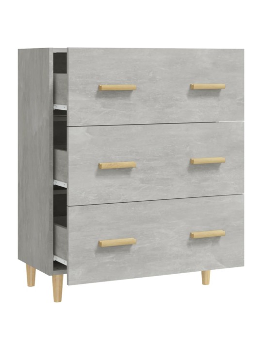 Příborník betonově šedý 70 x 34 x 90 cm kompozitní dřevo