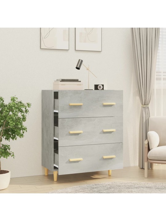 Příborník betonově šedý 70 x 34 x 90 cm kompozitní dřevo