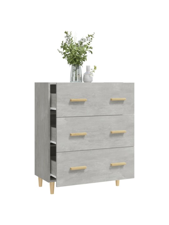 Příborník betonově šedý 70 x 34 x 90 cm kompozitní dřevo