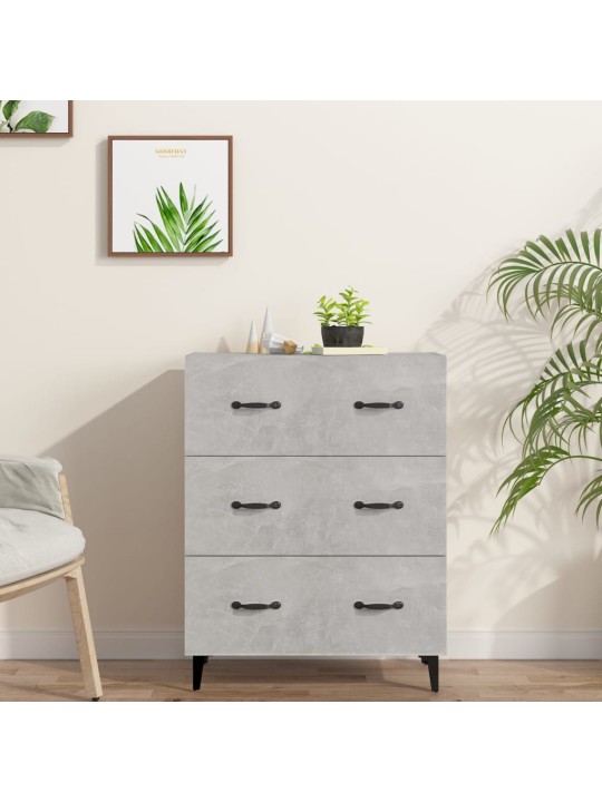 Příborník betonově šedý 69,5 x 34 x 90 cm kompozitní dřevo