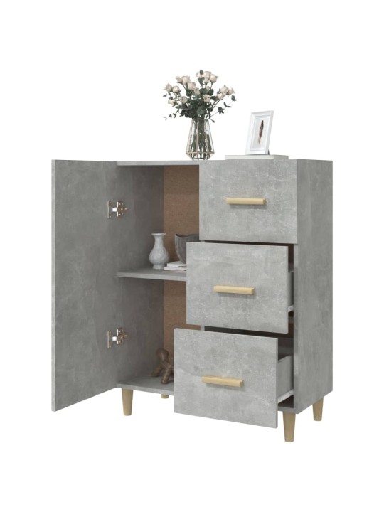 Příborník betonově šedý 69,5 x 34 x 90 cm kompozitní dřevo