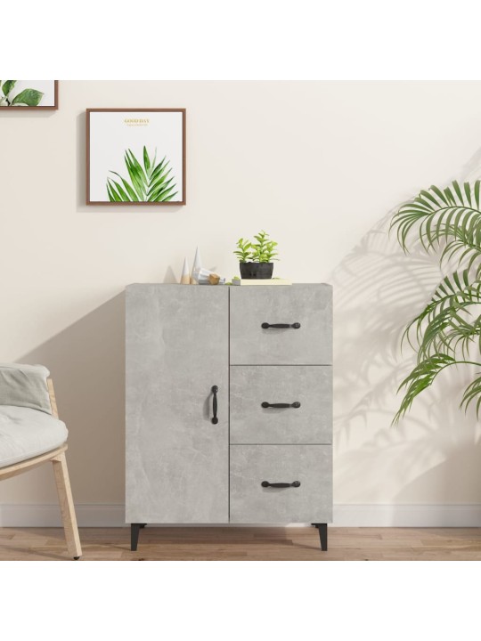 Příborník betonově šedý 69,5 x 34 x 90 cm kompozitní dřevo