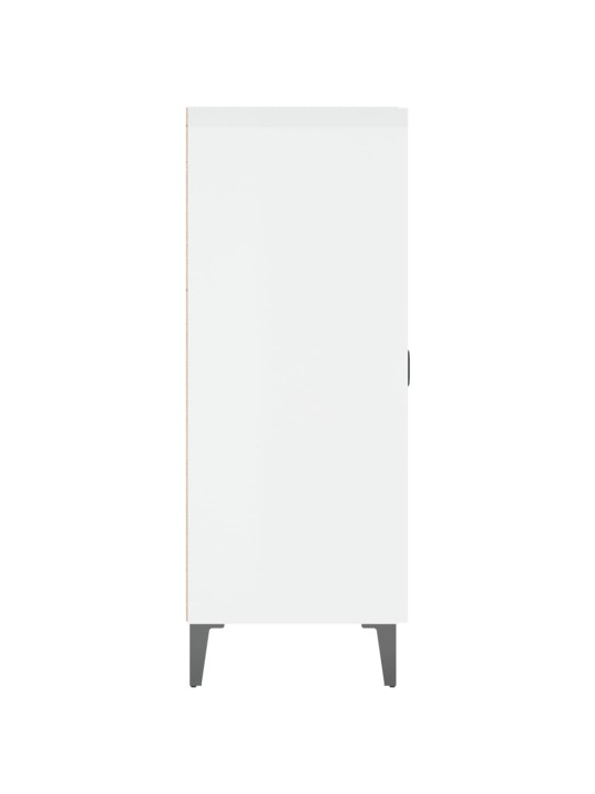 Příborník bílý s vysokým leskem 69,5x34x90 cm kompozitní dřevo