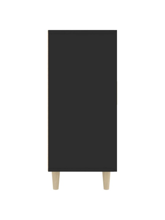 Příborník černý 90 x 34 x 80 cm kompozitní dřevo