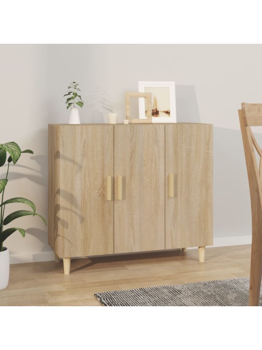 Příborník dub sonoma 90 x 34 x 80 cm kompozitní dřevo