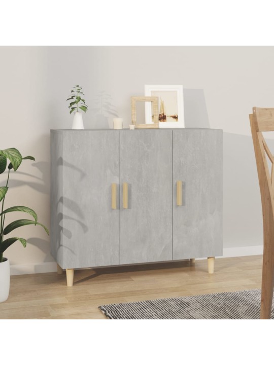 Příborník betonově šedý 90 x 34 x 80 cm kompozitní dřevo