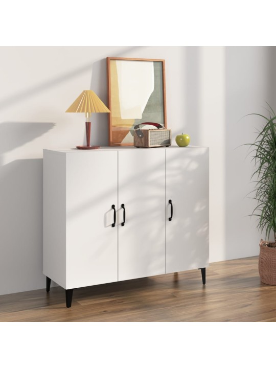 Příborník bílý 90 x 34 x 80 cm kompozitní dřevo