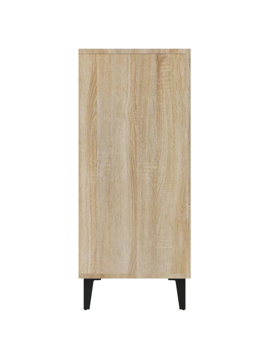 Příborník dub sonoma 90 x 34 x 80 cm kompozitní dřevo