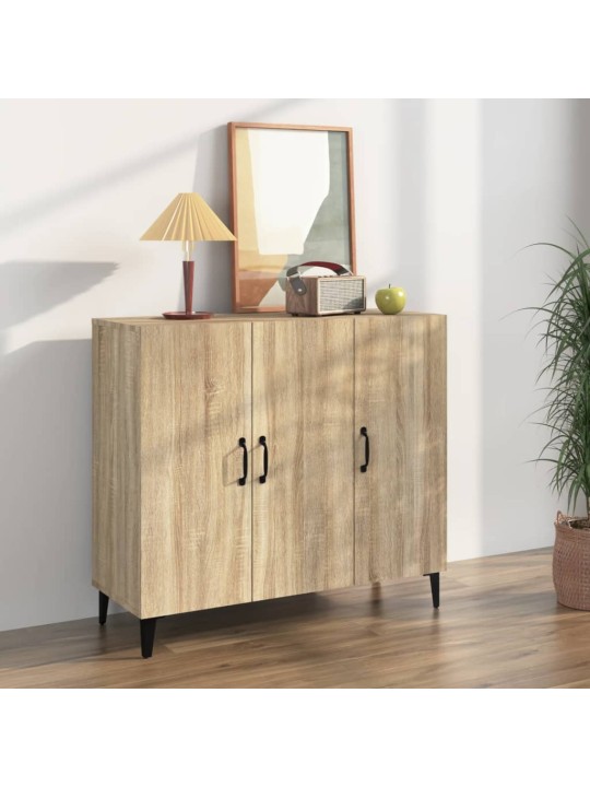 Příborník dub sonoma 90 x 34 x 80 cm kompozitní dřevo