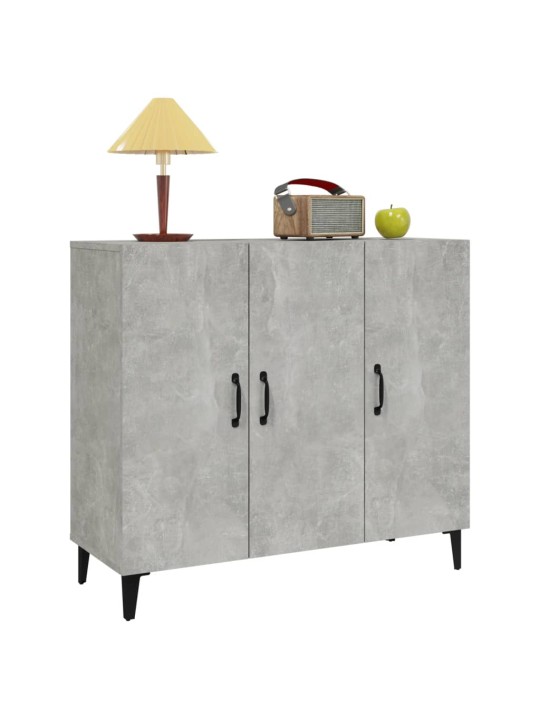 Příborník betonově šedý 90 x 34 x 80 cm kompozitní dřevo