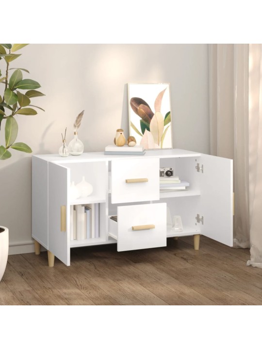 Příborník bílý 100 x 36 x 60 cm kompozitní dřevo