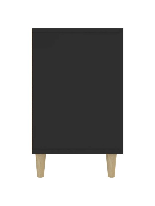 Příborník černý 100 x 36 x 60 cm kompozitní dřevo