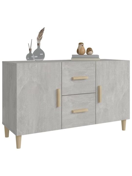 Příborník betonově šedý 100 x 36 x 60 cm kompozitní dřevo