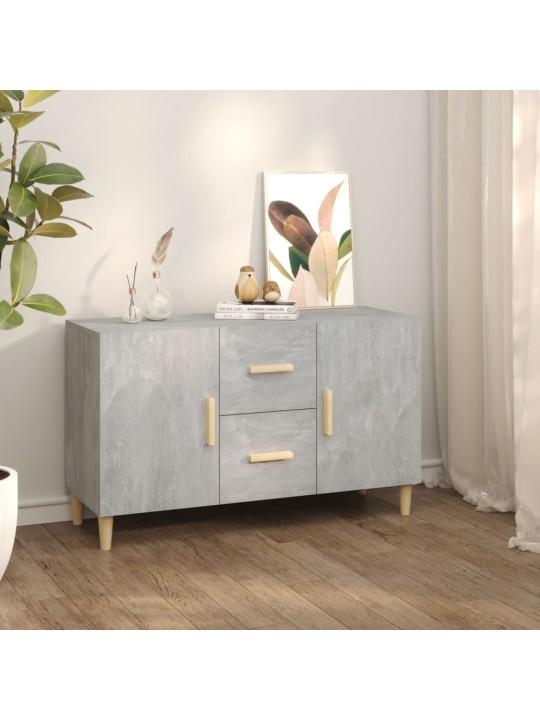 Příborník betonově šedý 100 x 36 x 60 cm kompozitní dřevo
