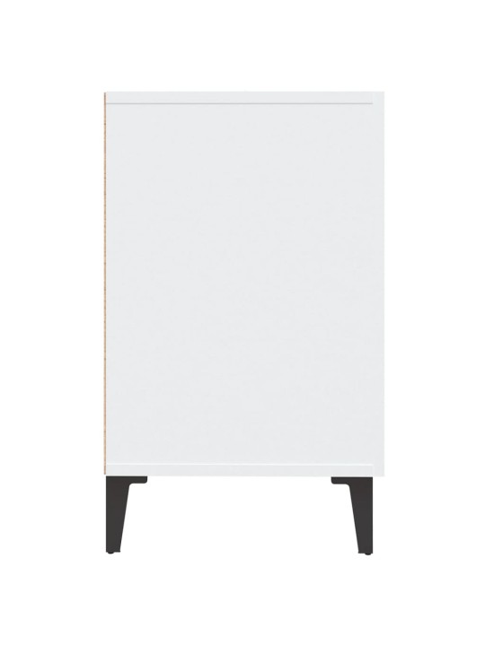 Příborník bílý s vysokým leskem 100x36x60 cm kompozitní dřevo