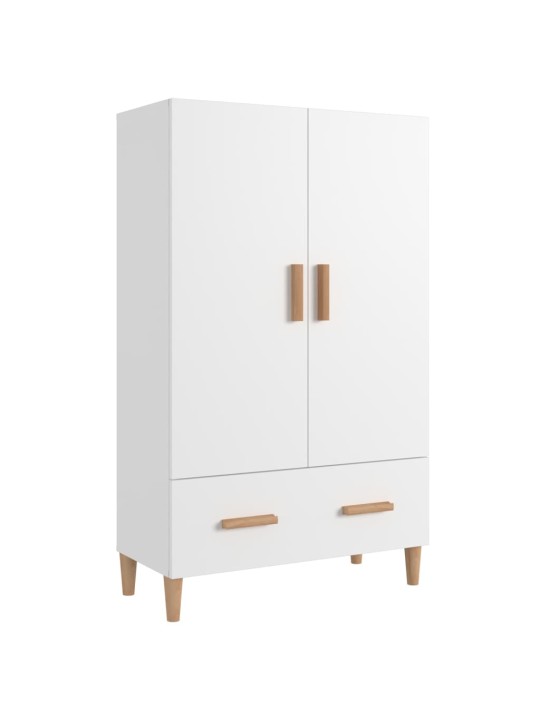 Komoda bílá 70 x 31 x 115 cm kompozitní dřevo