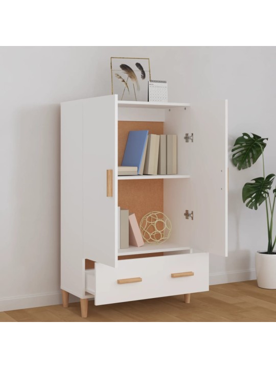 Komoda bílá 70 x 31 x 115 cm kompozitní dřevo