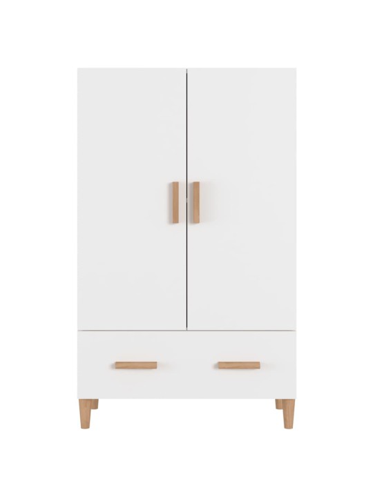 Komoda bílá 70 x 31 x 115 cm kompozitní dřevo