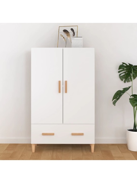 Komoda bílá 70 x 31 x 115 cm kompozitní dřevo