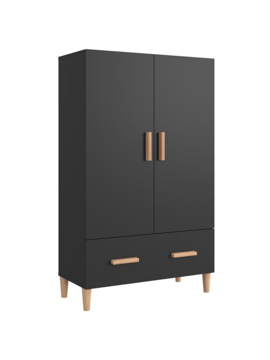 Highboard černý 70 x 31 x 115 cm kompozitní dřevo
