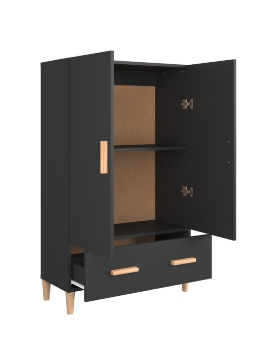 Highboard černý 70 x 31 x 115 cm kompozitní dřevo