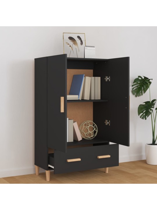 Highboard černý 70 x 31 x 115 cm kompozitní dřevo