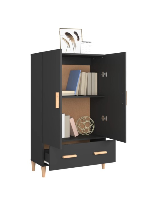 Highboard černý 70 x 31 x 115 cm kompozitní dřevo