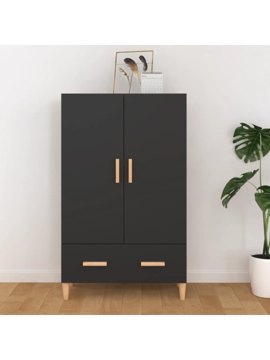 Highboard černý 70 x 31 x 115 cm kompozitní dřevo