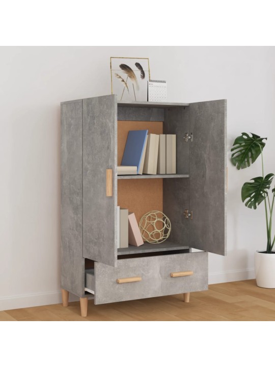 Komoda betonově šedá 70 x 31 x 115 cm kompozitní dřevo