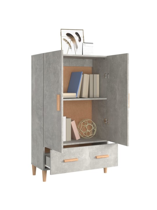 Komoda betonově šedá 70 x 31 x 115 cm kompozitní dřevo