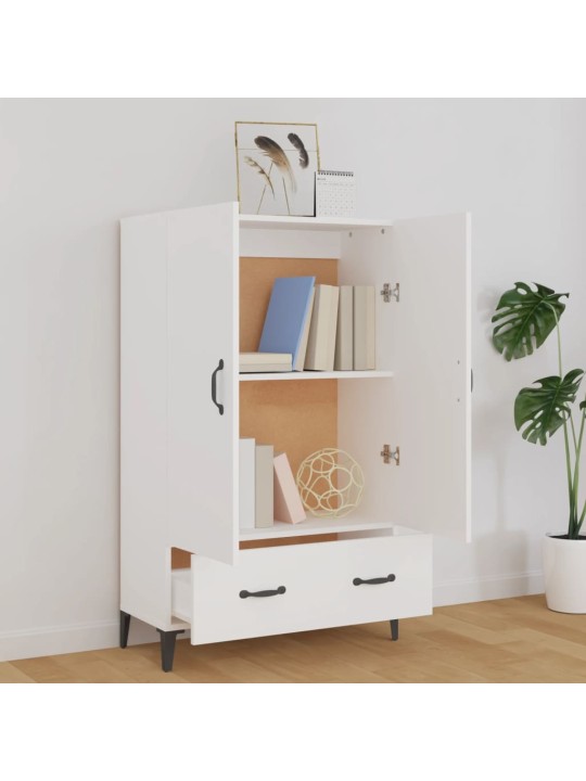 Komoda bílá 70 x 31 x 115 cm kompozitní dřevo
