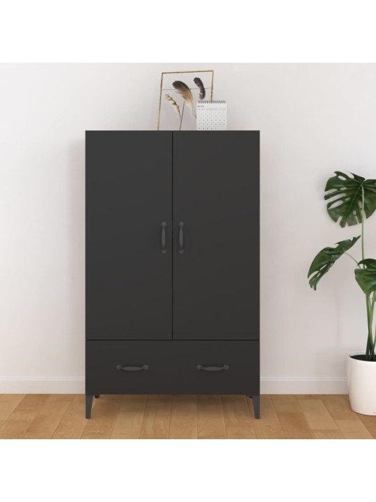 Highboard černý 70 x 31 x 115 cm kompozitní dřevo