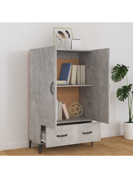 Komoda betonově šedá 70 x 31 x 115 cm kompozitní dřevo