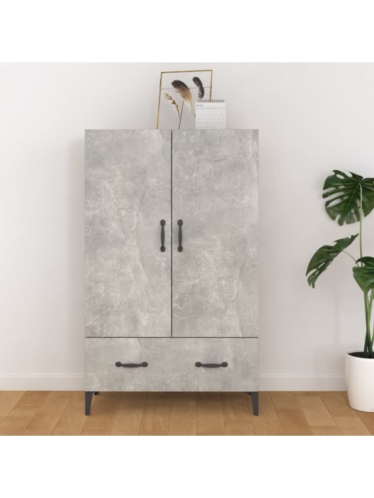 Komoda betonově šedá 70 x 31 x 115 cm kompozitní dřevo