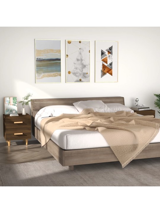 Noční stolky 2 ks hnědý dub 40 x 35 x 47,5 cm