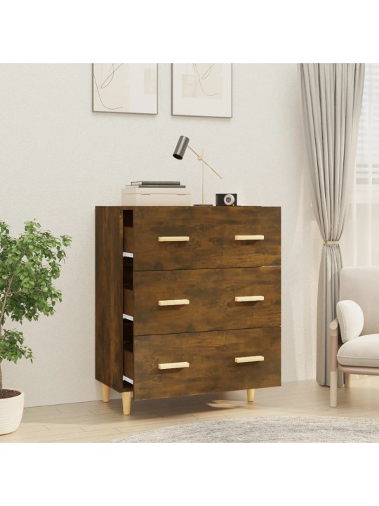Příborník kouřový dub 70 x 34 x 90 cm kompozitní dřevo