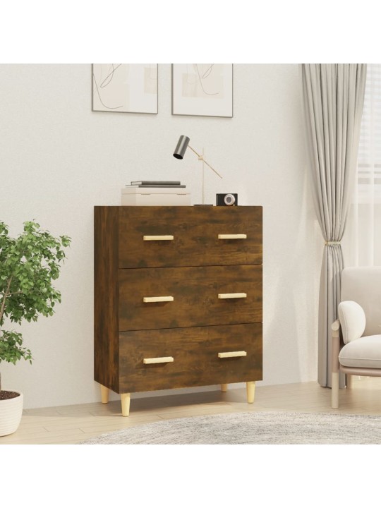Příborník kouřový dub 70 x 34 x 90 cm kompozitní dřevo